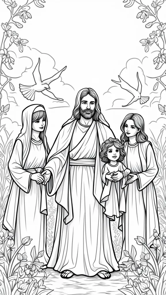 story of easter coloring pages